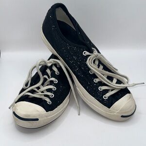 Converse x Jack Pursell Black Glitter Sneakers